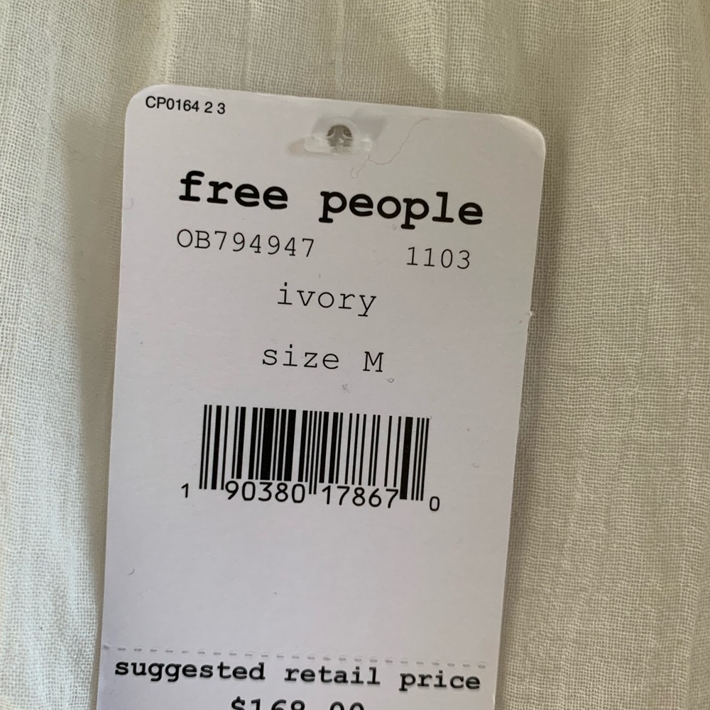 NWT Free People Embroidered Blouse - Picture 5 of 15